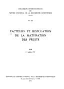 Facteurs et régulation de la maturation des fruits