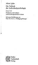 Die technik der individual-psychologie ..