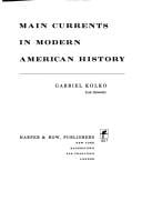 Main currents in modern American history