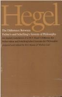 The Difference between Fichte's and Schelling's system of philosophy