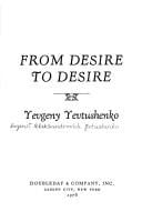 From desire to desire