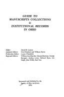 Guide to manuscripts collections & institutional records in Ohio