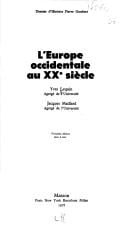 L' Europe occidentale au XXe siècle