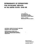 Determinants of expenditures for physicians' services in the United States, 1948-68