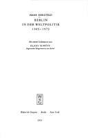 Berlin in der Weltpolitik, 1945-1970