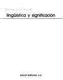 Lingüística y significación
