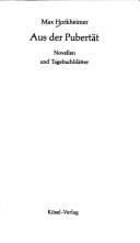 Aus der Pubertät