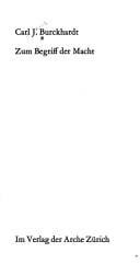 Zum Begriff der Macht