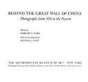 Behind the great wall of China