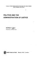 Politics and the administration of justice