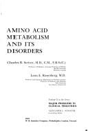 Amino acid metabolism and its disorders