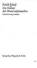 Die Freiheit den Mund aufzumachen