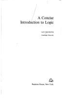 A concise introduction to logic