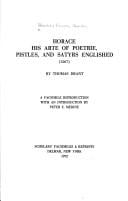 Horace: his Arte of poetrie, Pistles, and Satyrs Englished
