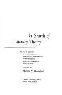 In search of literary theory