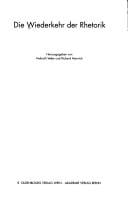 Die Wiederkehr der Rhetorik