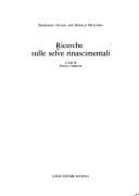 Ricerche sulle selve rinascimentali