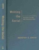 Writing the Social