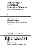 New trends in systems analysis