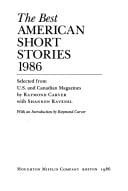 The Best American Short Stories 1986