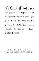 Le latin mystique
