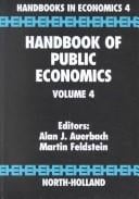 Handbook of public economics. v. 1-