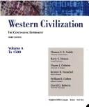 Volume A: To 1500: Volume of ...Noble-Western Civilization