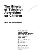 The Effects of television advertising on children