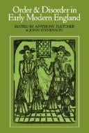 Order and disorder in early modern England
