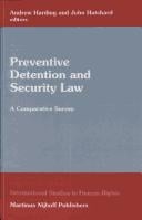 Preventive detention and security law