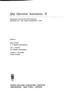 Ship operation automation, II