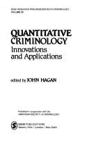 Quantitative criminology
