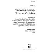 Nineteenth-Century literature criticism