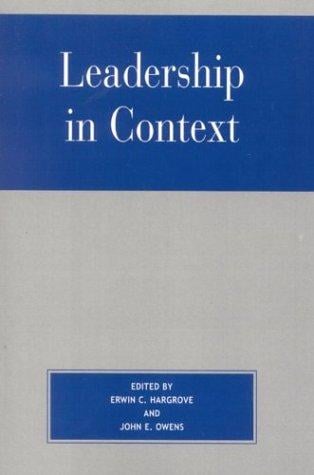 Leadership in context