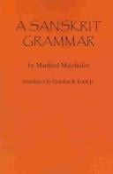 A Sanskrit grammar
