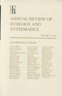 Annual review of ecology and systematics, 2002