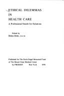 Ethical dilemmas in health care