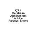 C[plus plus] database applications with the Paradox engine