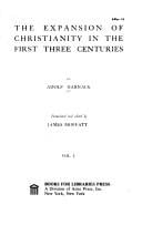 Expansion of Christianity in the First Three Centuries (Select Bibliographies Reprint Series; 2 Vol. Set)