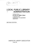 Local public library administration