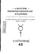 The Dialogical and the Dialectical Neveu De Rameau