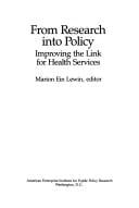 From research into policy