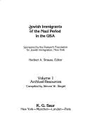 Jewish immigrants of the Nazi period in the USA