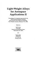 Light-weight alloys for aerospace applications II