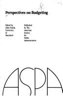 Perspectives on Budgeting (Par Classics II)