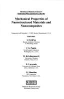 Mechanical properties of nanostructured materials and nanocomposites