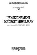 L'Enseignement du droit musulman