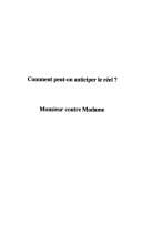 Comment peut-on anticiper le réel?