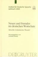 Neues und Fremdes im deutschen Wortschatz
