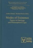Modes of existence: papers in ontology and philosophical logic